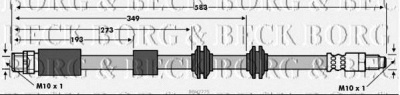 BORG & BECK bbh7775 -  Тормозной шланг